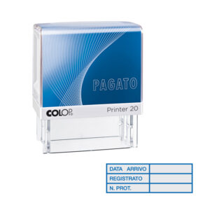 TIMBRO PRINTER 20-L G7 - DATA ARRIVO... - AUTOINCHIOSTRANTE - 14X38 MM - COLOP 53185