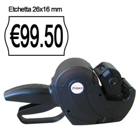 PREZZATRICE Z MAXI 6-2616 - ETICHETTE 26X16 MM - NERO -PRINTEX 74909