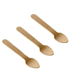 CUCCHIAINI IN LEGNO - 9,5 CM - LEONE - CONF. 48 PEZZI 90283