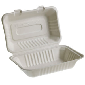 VASCHETTE SANDWICH TAKE AWAY BIO - 23 X 15 CM - LEONE - CONF. 50 PEZZI 90258