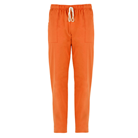 PANTALONE PITAGORA - UNISEX - 100 COTONE - TAGLIA M - ARANCIO - GIBLOR'S 97893