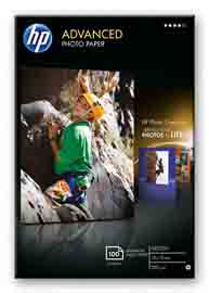HP - CARTA FOTOGRAFICA LUCIDA HP ADVANCED PHOTO PAPER - 25 FOGLI/10 X 15 CM SENZA MARGINI - Q8691A HPQ8691A