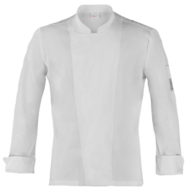 GIACCA DA CHEF AUGUSTIN - DA UOMO - TAGLIA L - BIANCO - GIBLOR'S 95419