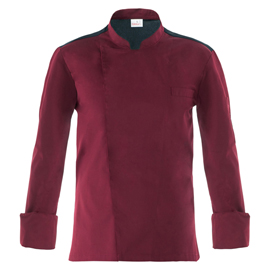 GIACCA DA CUOCO RAUL - A MANICA LUNGA - TAGLIA M - BORDEAUX - GIBLOR'S 96653
