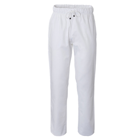 PANTALONE DA CUOCO PLUTONE - TAGLIA L - BIANCO - GIBLOR'S 95435