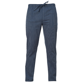 PANTALONE DA CUOCO ENRICO - TAGLIA L - GESSATO BLU - GIBLOR'S 96679