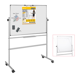 LAVAGNA MAGNETICA GIREVOLE PROFESSIONAL - 100X200 CM - BIANCO - BI-OFFICE 67803