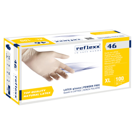 GUANTI IN LATTICE R46 - S/POLVERE - TG XL - BIANCO - REFLEXX - CONF. 100 PEZZI 96927