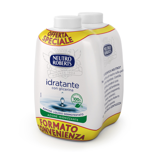 RICARICA BIS SAPONE LIQUIDO EXTRA IDRATANTE - 400 ML - NEUTRO ROBERTS 91543