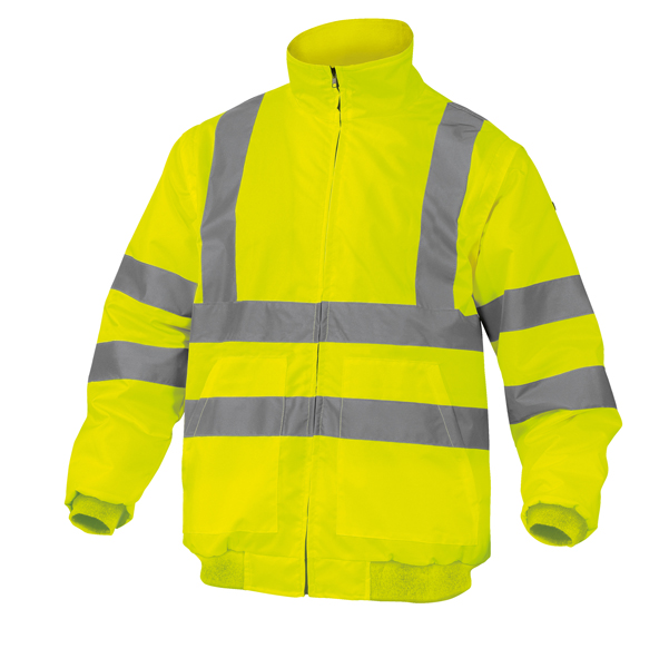 GIUBBOTTO RENO HV ALTA VISIBILITA' - POLIESTERE-POLIURETANO - TAGLIA XXL - GIALLO FLUO - DELTAPLUS 86036