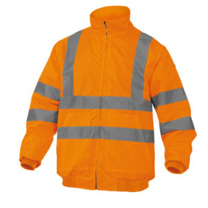 GIUBBOTTO RENO HV ALTA VISIBILITA' - POLIESTERE -POLIURETANO - TAGLIA M - ARANCIO FLUO - DELTAPLUS 79138