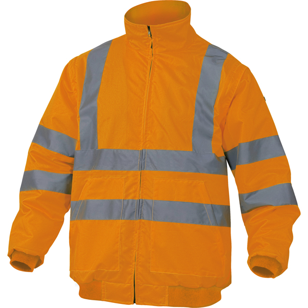 GIUBBOTTO ALTA VISIBILITA' RENO HV - POLIESTERE-POLIURETANO - TAGLIA XL - ARANCIO FLUO - DELTAPLUS 73757