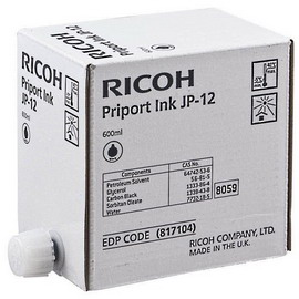 SCATOLA 5 CARTUCCIA NERO 600CC PRIPORT JP1210-50 JP3000 TYPE JP12 RICJP1210