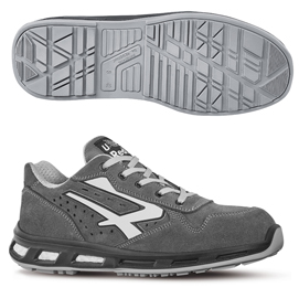 CALZATURA DI SICUREZZA GOING S1P SRC RED LION - PELLE SCAMOSCIATA MORBIDA FORATA - NUMERO 43 - GRIGIO - U-POWER 86439