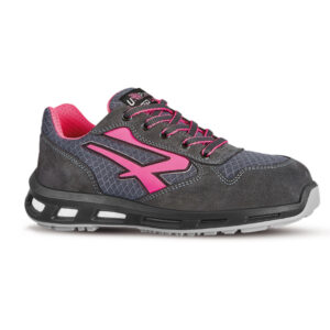 CALZATURA DI SICUREZZA VEROK SP1 SRC - NYLON-PELLE SCAMOSCIATA - GRIGIO-ROSA - TAGLIA 39 - U-POWER 89811