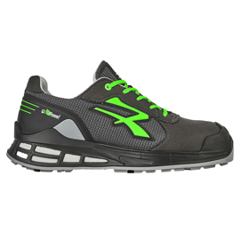 CALZATURA DI SICUREZZA EGON S1P - NYLON/PELLE SCAMOSCIATA - NUMERO 39 - NERO/VERDE - U-POWER 101641