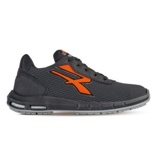 CALZATURA DI SICUREZZA TAURUS PLUS S3 CI SRC - PELLE IDROREPELLENTE - TAGLIA 43 - NERO-ARANCIONE - U-POWER 89749