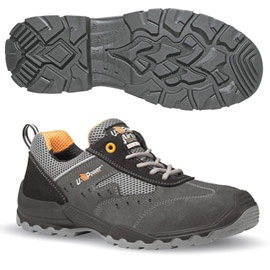 CALZATURA DI SICUREZZA BREZZA S1P SRC ROCKROLL - PELLE SCAMOSCIATA MORBIDA - NUMERO 40 - GRIGIO - U-POWER 86478