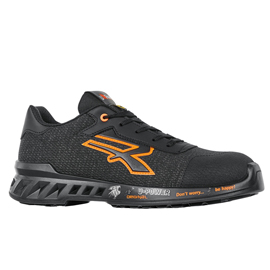 CALZATURA DI SICUREZZA BRUCE - S1P SRC ESD REDLEVE - NUMERO 46 - NERO/ARANCIONE - U-POWER 97724