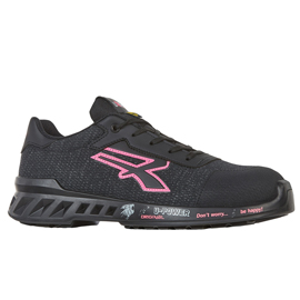 CALZATURA DI SICUREZZA MICHELLE - S1P SRC ESD REDLEVE - NUMERO 40 - NERO/ROSA - U-POWER 97710