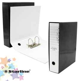 REGISTRATORE KINGBOX - DORSO 8 CM - PROTOCOLLO 23X33 CM - BIANCO - STARLINE STL4021