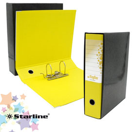 REGISTRATORE KINGBOX - DORSO 8 CM - PROTOCOLLO 23X33 CM - GIALLO - STARLINE STL4019