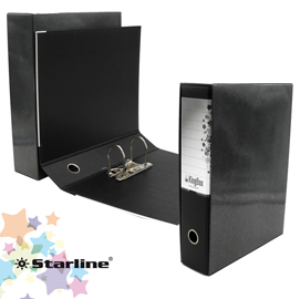 REGISTRATORE KINGBOX - DORSO 8 CM - PROTOCOLLO 23X33 CM - NERO - STARLINE STL4020