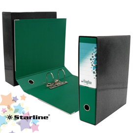 REGISTRATORE KINGBOX - DORSO 8 CM - PROTOCOLLO 23X33 CM - VERDE - STARLINE STL4023