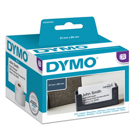 ROTOLO 300 ETICHETTE LW S0929100 - 51X89 MM - NON ADESIVO - PER BADGE - BIANCO - DYMO 62461