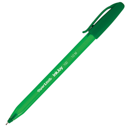 PENNA A SFERA VERDE CON CAPPUCCIO INKJOY 100 - PUNTA 1,0MM  - PAPERMATE 64356
