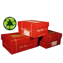 CARTA IN MODULO CONTINUO - 24 X 11 '' - 60 GR - CARTA RICICLATA - PISTE STACCABILI - LETTURA FACILE GRIGIO - SABACART - CONF. 2000 FOGLI 67793
