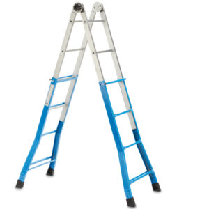 SCALA TELESCOPICA EVEREST - 4 + 4 GRADINI - IN ACCIAIO - GARDEN FRIEND 91854