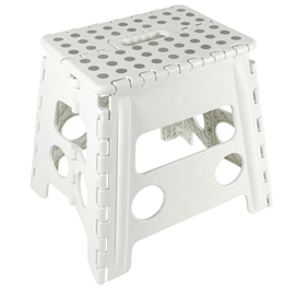 SGABELLO ALTO CLIC CLAC - 30 X 22 X 32 CM - BIANCO - KING COLLECTION 97449