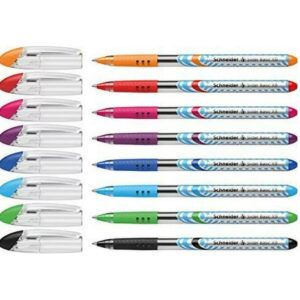 PENNA A SFERA SLIDER BASIC - PUNTA XB - VIOLA  ARANCIONE ROSA AZZURRO VERDE CHIARO  - SCHNEIDER 92697
