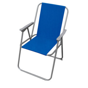 SEDIA PIEGHEVOLE RELAX - 76 X 47 X 53 CM - ACCIAIO VERNICIATO/PVC - BLU - GARDEN FRIEND 91693