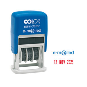 TIMBRO MINI DATER S160-L1 DATARIO + EMILED - 4 MM - AUTOINCHIOSTRANTE - COLOP 38123
