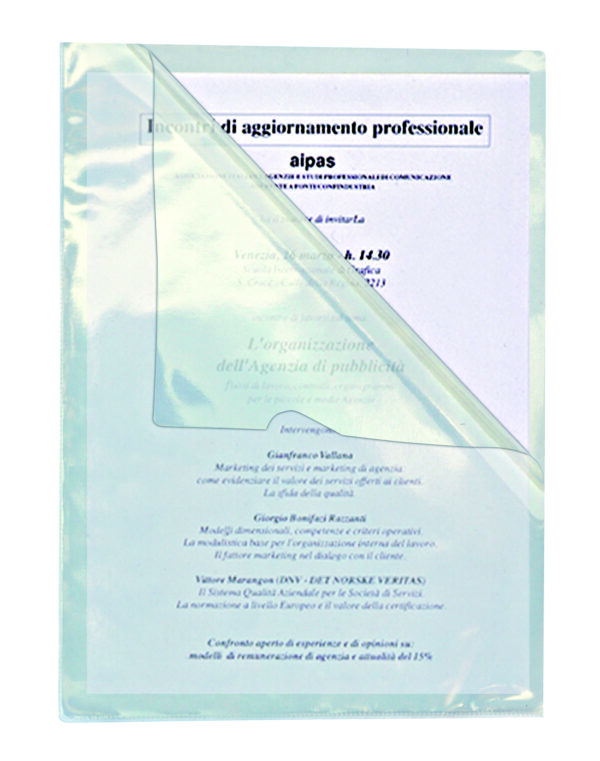 CARTELLA ""L"" PVC 22X31 SVAR" - Minimo acquistabile 25 Buste "