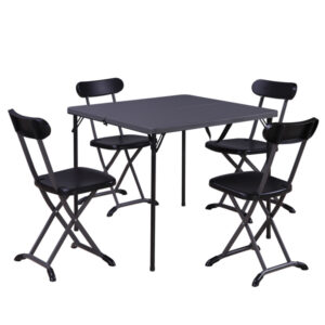 SET PRANZO PIEGHEVOLE HORECA - ANTRACITE - GARDEN FRIEND - SET 5 ELEMENTI 91677