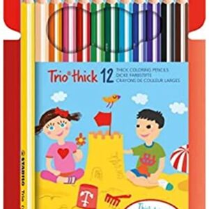 PASTELLO TRIO MAXI STABILO CF 12 + TEMPERINO 49976