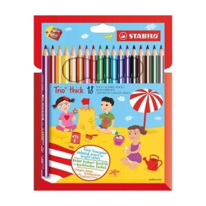 PASTELLO TRIO MAXI STABILO CF 18 + TEMPERINO 76508