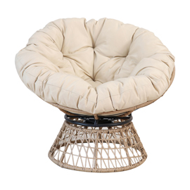 POLTRONA BORA BORA IN POLYRATTAN COLOR NATURALE 100655