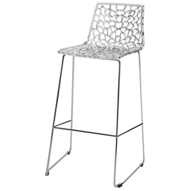 SGABELLO SPIDER FIX - 44 X 53 X 96 CM - POLICARBONATO - TRASPARENTE - GRANDSOLEIL 97486
