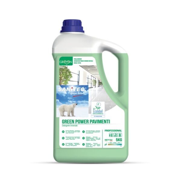DETERGENTE PAVIMENTI  GREEN POWER SANITEC 5 litri 82782