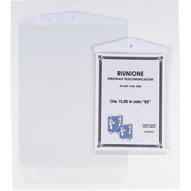 BUSTA PORTA AVVISI APPENDIMI 15X21 CF. 10 SEI ROTA 58887