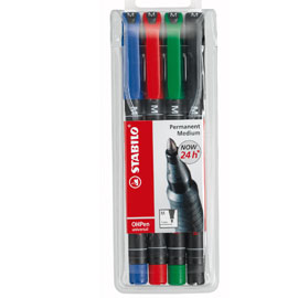 PENNARELLO OHPEN 843-4 M ASS. 4PZ. STABILO 58969