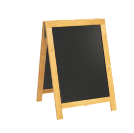 LAVAGNA SANDWICH NATURE - LEGNO NATURALE - 85X54,5X44 CM - SECURIT 90143