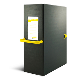 SCATOLA PROGETTI BIG NEXT 200 NERO GIALLO 25X35 D 20 SEI 71830