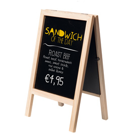 MINI LAVAGNA SANDWICH - 25X15,2 CM - FAGGIO - SECURIT 77149