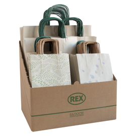 SHOPPER CARTA ERBA - FORMATI ASSORTITI - SADOCH - EXPO 100 PEZZI 98817