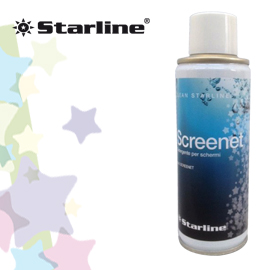 STARLINE - LIQUIDO PULIZIA - PER PROTEZIONE  SCHERMI, 200 ML ANCHE PER MONITOR  LCD SCREENET